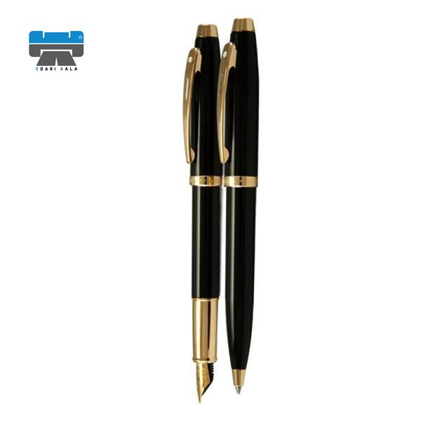 ست خودنویس و خودکار مشکی لاکی شیفر مدل 100